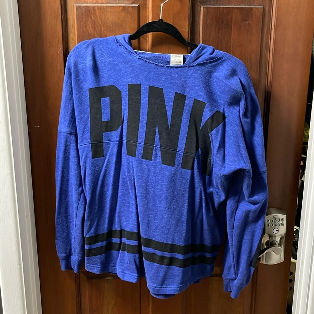 Blue Victoria’s Secret Pink sweatshirt size medium